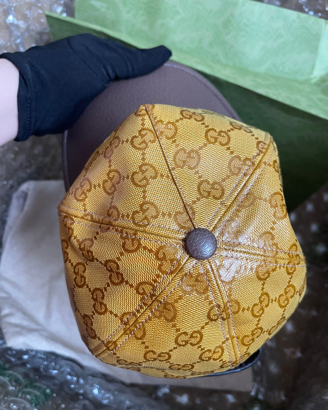 UNUSED Gucci x Adidas GG Monogram Baseball Hat