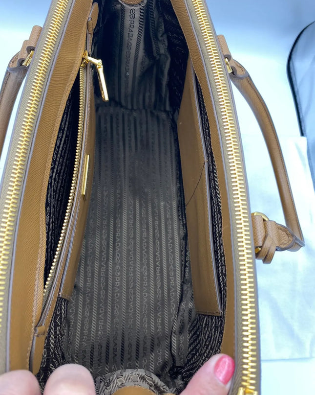 Preloved Authentic Prada Saffiano leather Canella NWOT