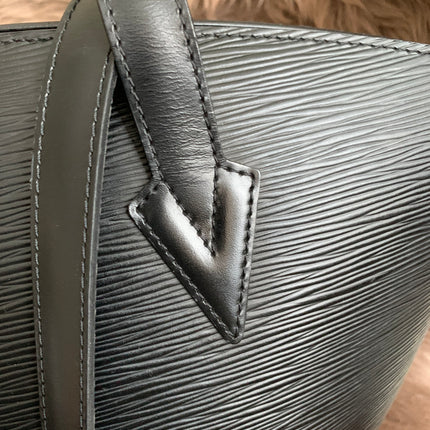Louis Vuitton Black Epi Leather Saint Jacques PM Tote