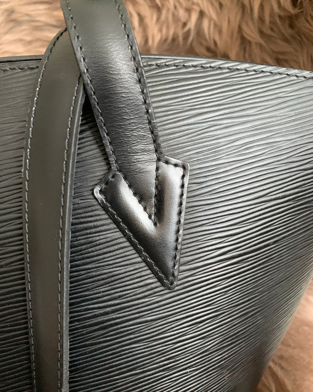 Louis Vuitton Black Epi Leather Saint Jacques PM Tote