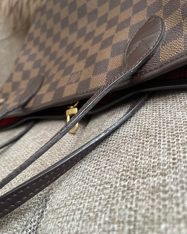 Preloved Authentic Louis Vuitton Neverfull PM — Damier Ebène Canvas