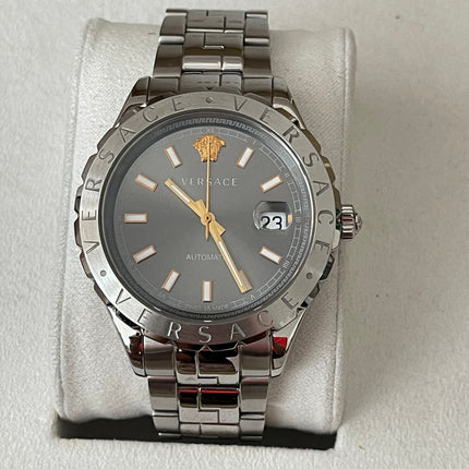Preloved Authentic Versace Hellenyium Automatic watch with a grey dial