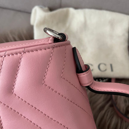 Preloved Authentic GUCCI GG Marmont mini top handle bag