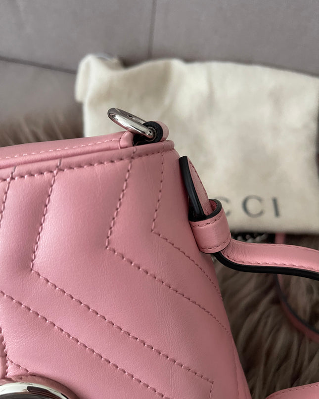 Preloved Authentic GUCCI GG Marmont mini top handle bag