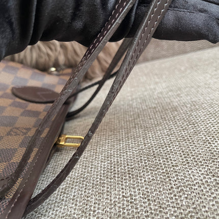 Preloved Authentic Louis Vuitton Neverfull PM — Damier Ebène Canvas