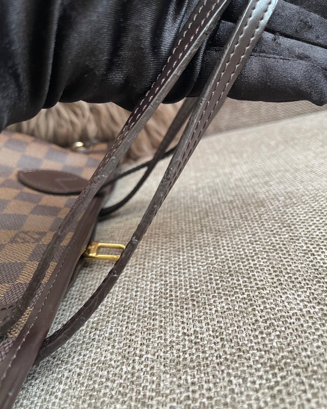 Preloved Authentic Louis Vuitton Neverfull PM — Damier Ebène Canvas