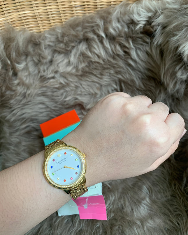 Kate Spade New York Morningside Three-Hand Gold-Tone Stainless Steel Watch