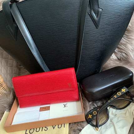 Louis Vuitton Black Epi Leather Saint Jacques PM Tote