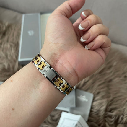 Preloved Authentic Hermès Clipper Watch (2-Tone)