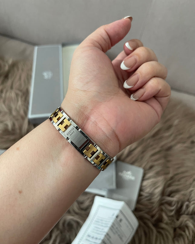 Preloved Authentic Hermès Clipper Watch (2-Tone)