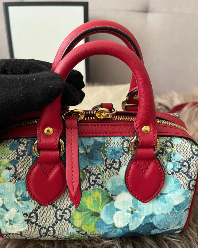 Preloved Authentic Gucci GG Blooms Mini Boston Bag