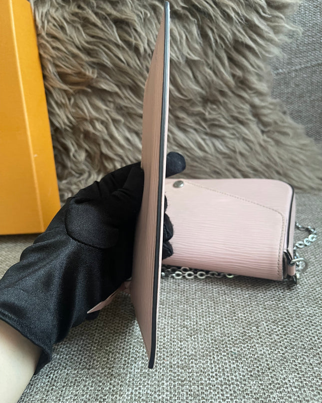 Preloved Authentic Louis Vuitton Felicie Pochette Epi Leather Rose Ballerine