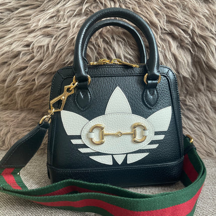 Preloved Authentic Gucci x Adidas Horsebit 1955 Mini Bag