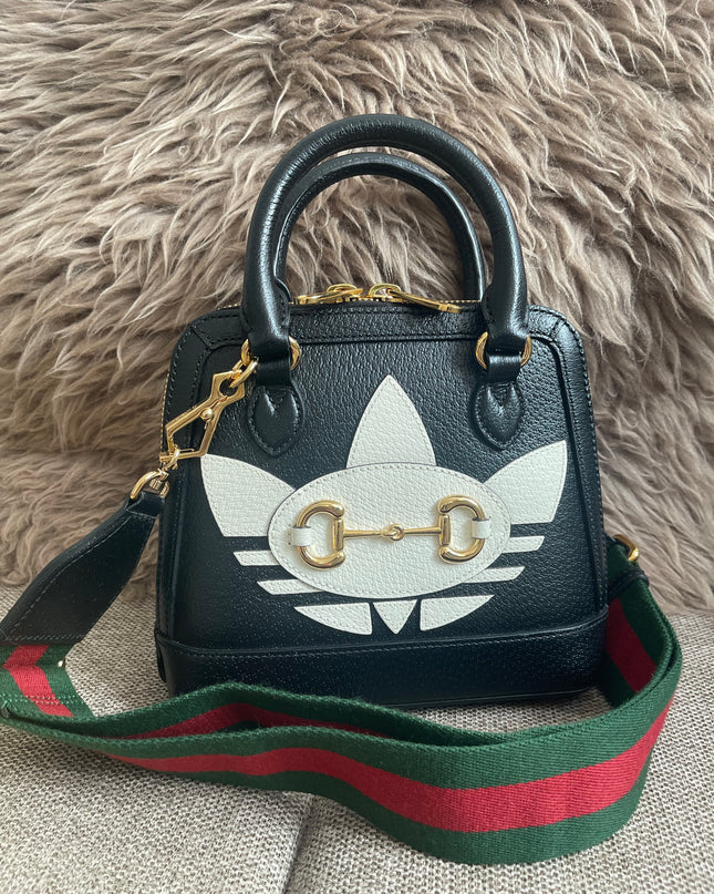Preloved Authentic Gucci x Adidas Horsebit 1955 Mini Bag