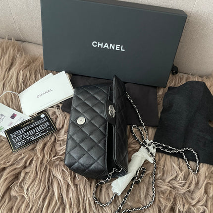 Preloved Authentic Chanel Glasses Case with Chain
