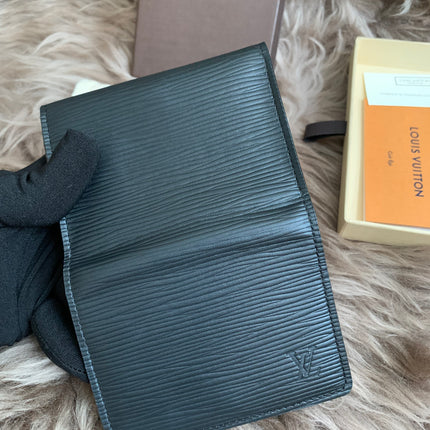 Louis Vuitton Epi Epi Leather Card Case Black
