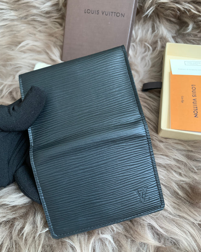 Louis Vuitton Epi Epi Leather Card Case Black