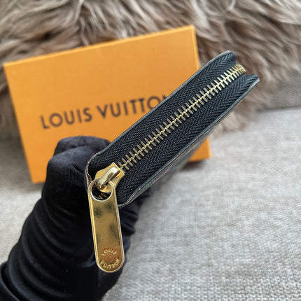 Preloved Authentic Louis Vuitton Zippy Wallet – Multicolor Monogram Black (Murakami) with Box
