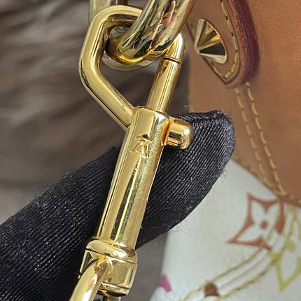 Preloved Authentic Louis Vuitton Monogram Multicolore Judy MM – White