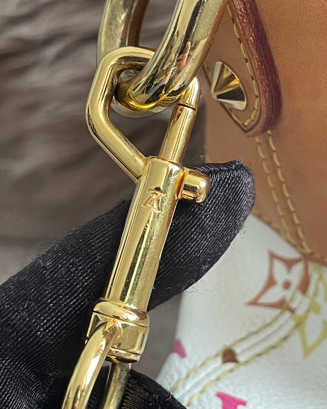 Preloved Authentic Louis Vuitton Monogram Multicolore Judy MM – White