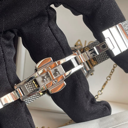 Preloved Authentic Aigner Pavia Ladies Watch - Two-Tone Stainless Steel, Mesh Bracelet