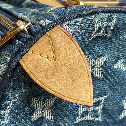 Preloved Authentic Louis Vuitton Neo Speedy Monogram Denim Handbag