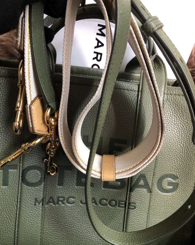 Preloved Marc Jacobs the medium leather tote bag in Green