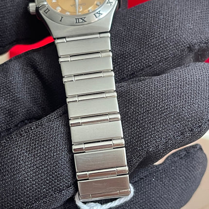 Preloved Authentic Omega Constellation Mini Cindy Crawford Orange Dial Ladies Watch