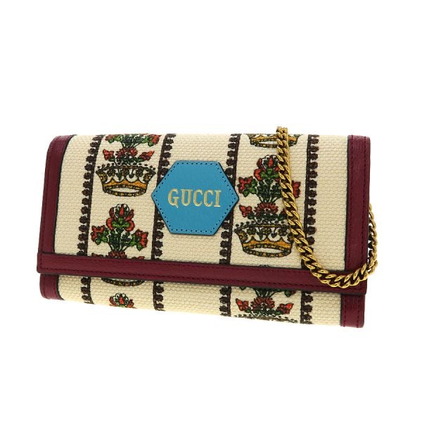 Preloved Authentic Gucci Canvas Chain Wallet 676305 [Rank A]