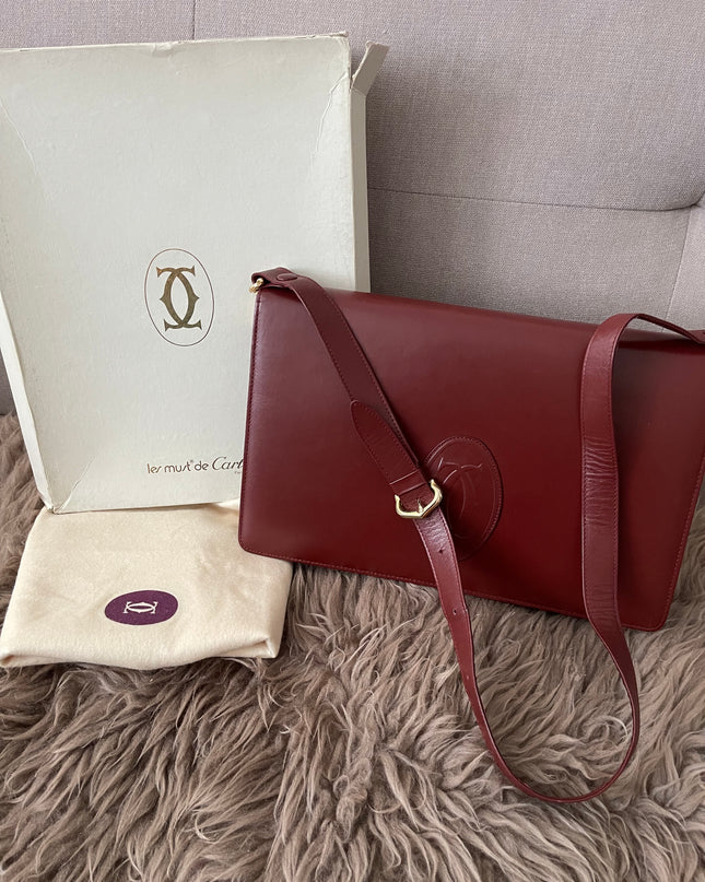 Preloved Authentic Must de Cartier shoulder bag