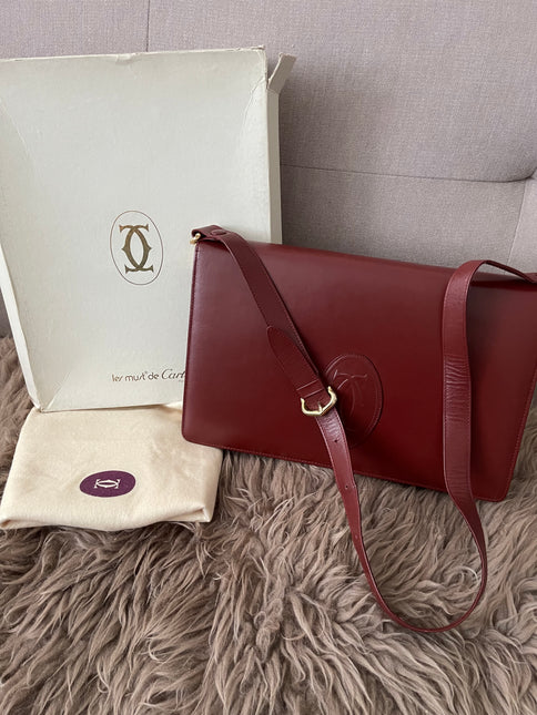 Preloved Authentic Must de Cartier shoulder bag