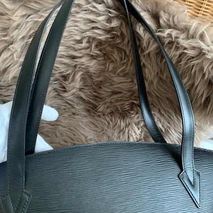 Louis Vuitton Black Epi Leather Saint Jacques PM Tote