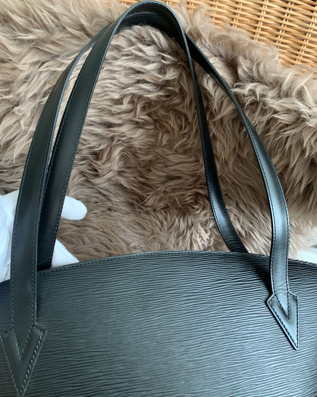 Louis Vuitton Black Epi Leather Saint Jacques PM Tote