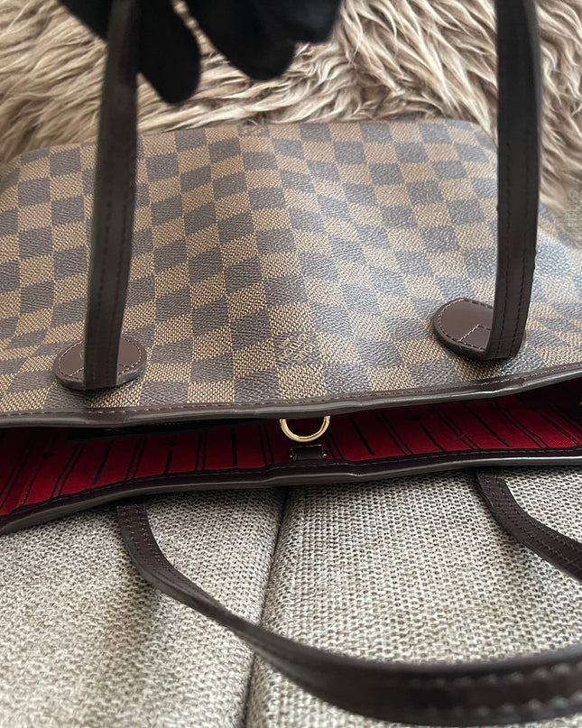 Preloved Authentic Louis Vuitton Neverfull PM — Damier Ebène Canvas