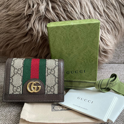 Preloved Authentic Gucci Ophidia GG Card Case Wallet