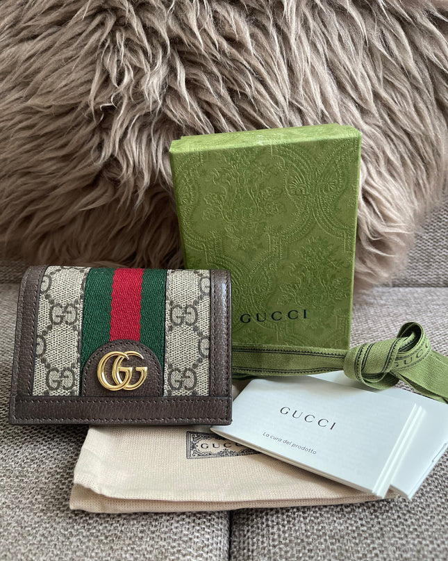 Preloved Authentic Gucci Ophidia GG Card Case Wallet