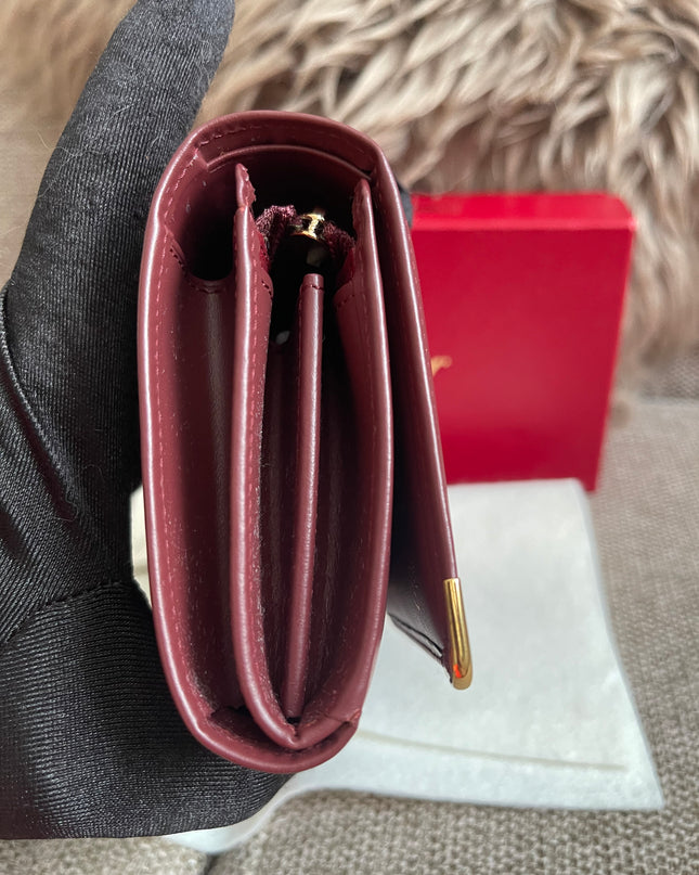 Preloved Authentic Cartier Must de Cartier Long Wallet in Bordeaux