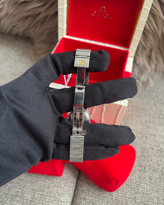 Preloved Authentic Omega Constellation Mini Cindy Crawford Orange Dial Ladies Watch