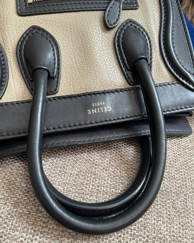 Preloved Authentic Céline Nano Luggage Bag + Louis Vuitton Monogram Wallet Authenticated Bundle