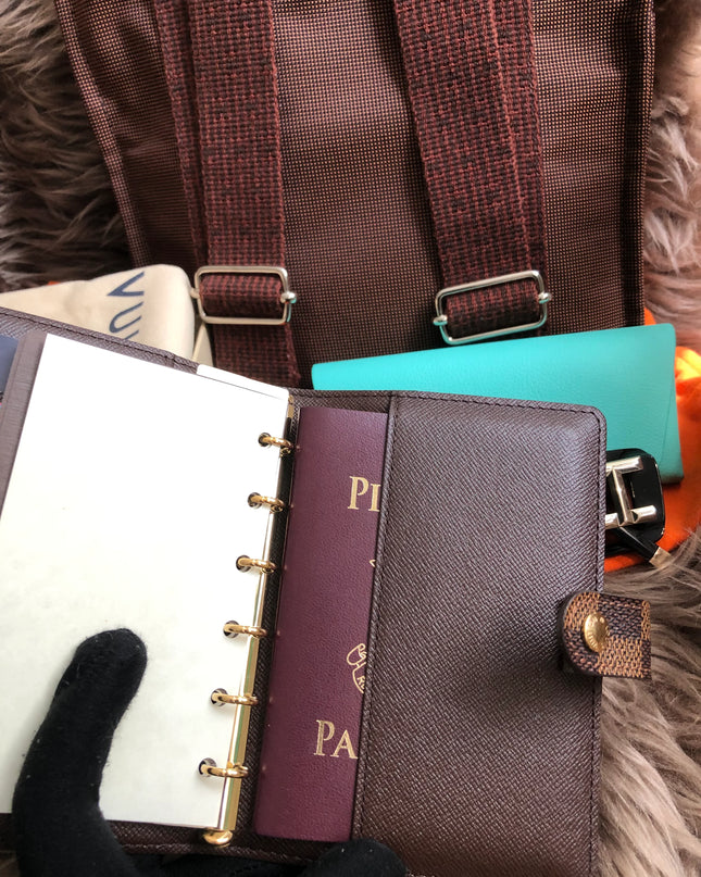 Preloved Authentic Louis Vuitton Agenda PM notebook cover monogram