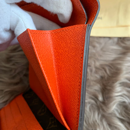 Louis Vuitton Monogram Orange Marie-Lou Wallet