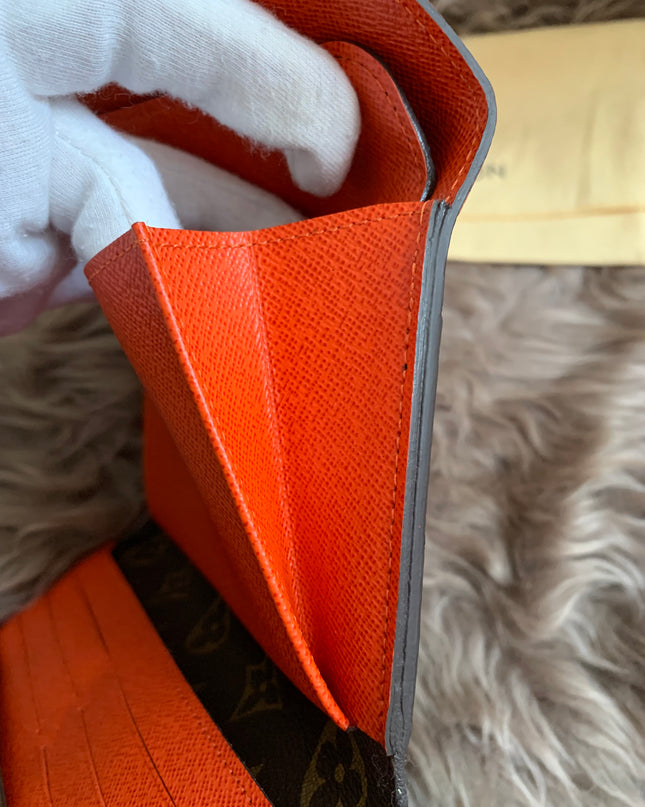 Louis Vuitton Monogram Orange Marie-Lou Wallet