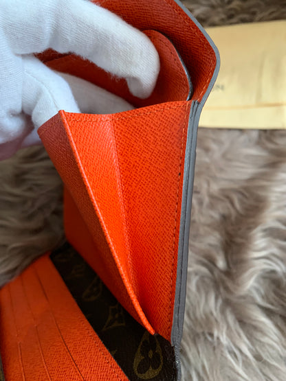 Louis Vuitton Monogram Orange Marie-Lou Wallet