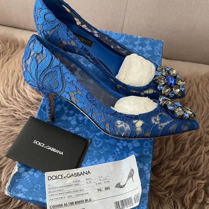 Preloved Authentic Dolce&Gabbana Lace rainbow pumps SZ36
