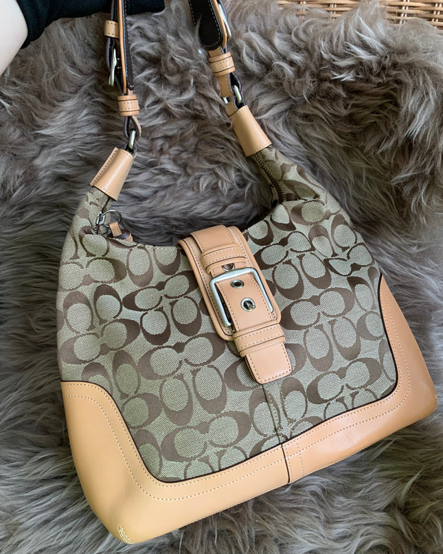 COACH◆Handbag/leather/allover pattern/6824