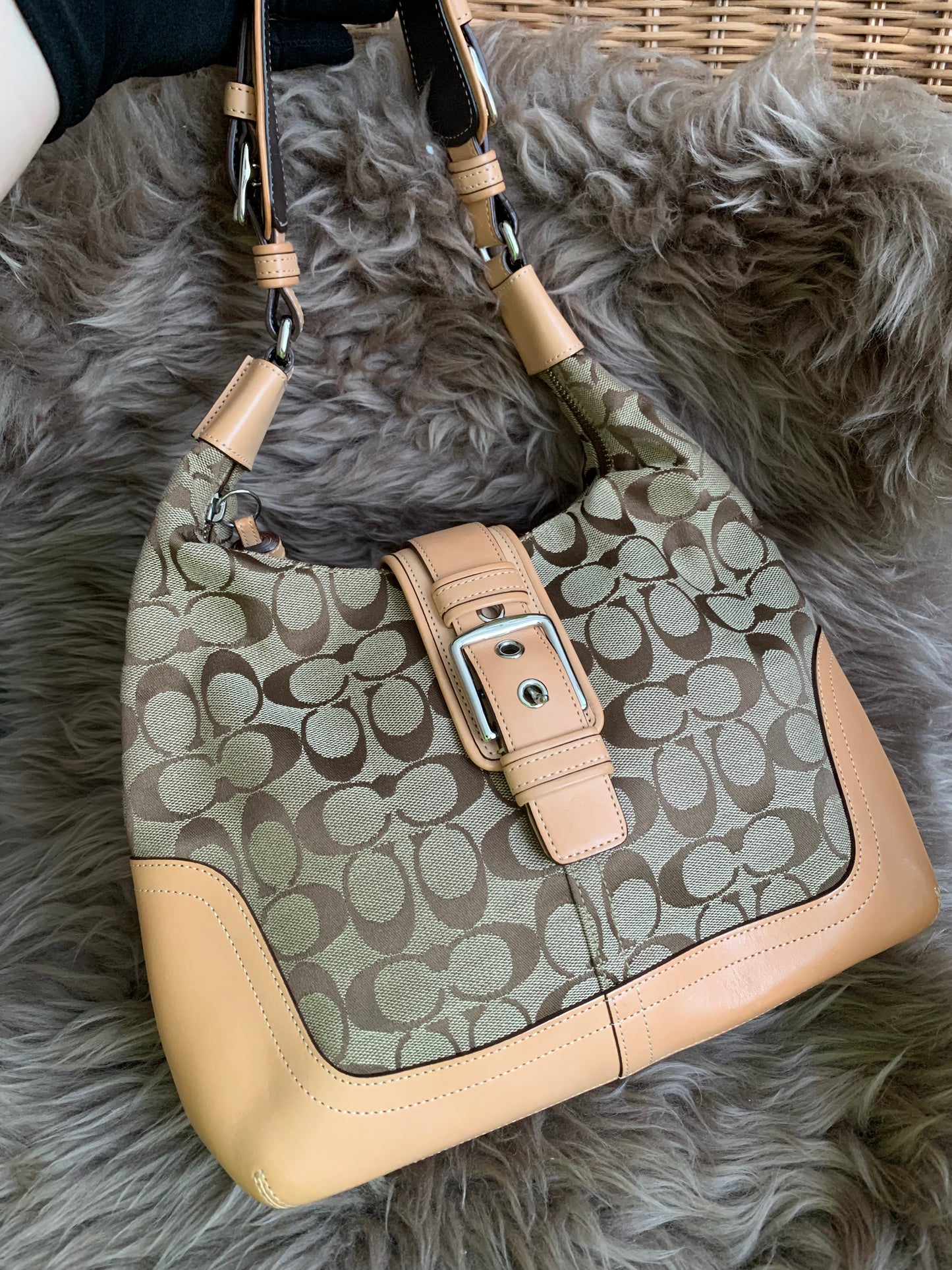 COACH◆Handbag/leather/allover pattern/6824