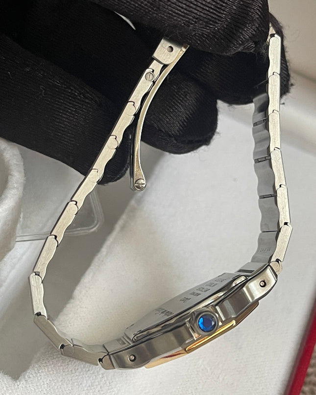 Preloved Authentic Cartier Santos Octagon — Two-Tone Steel & 18k Gold