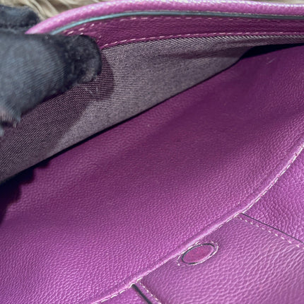 Preloved Authentic Marc Jacobs Interlock Saddle Bag in Plum