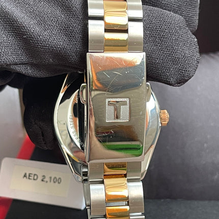Preloved Authentic Tissot PR 100 Ladies Watch - Two-Tone, Pearlescent Dial and Diamond Markers