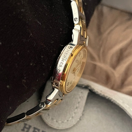 Preloved Authentic Hermès Clipper Watch (2-Tone)